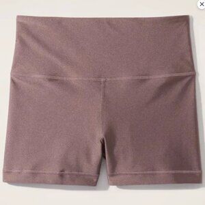 NWT Athleta Ultra High Rise Elation 3” Shorts Smoky Rose Matte Sheen